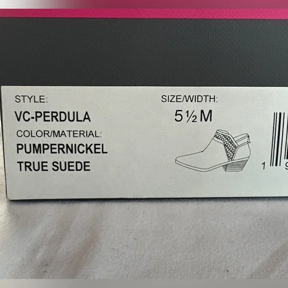 Vince Camuto VC-Perdula Pumpernickel Suede Booties - Picture 5 of 5